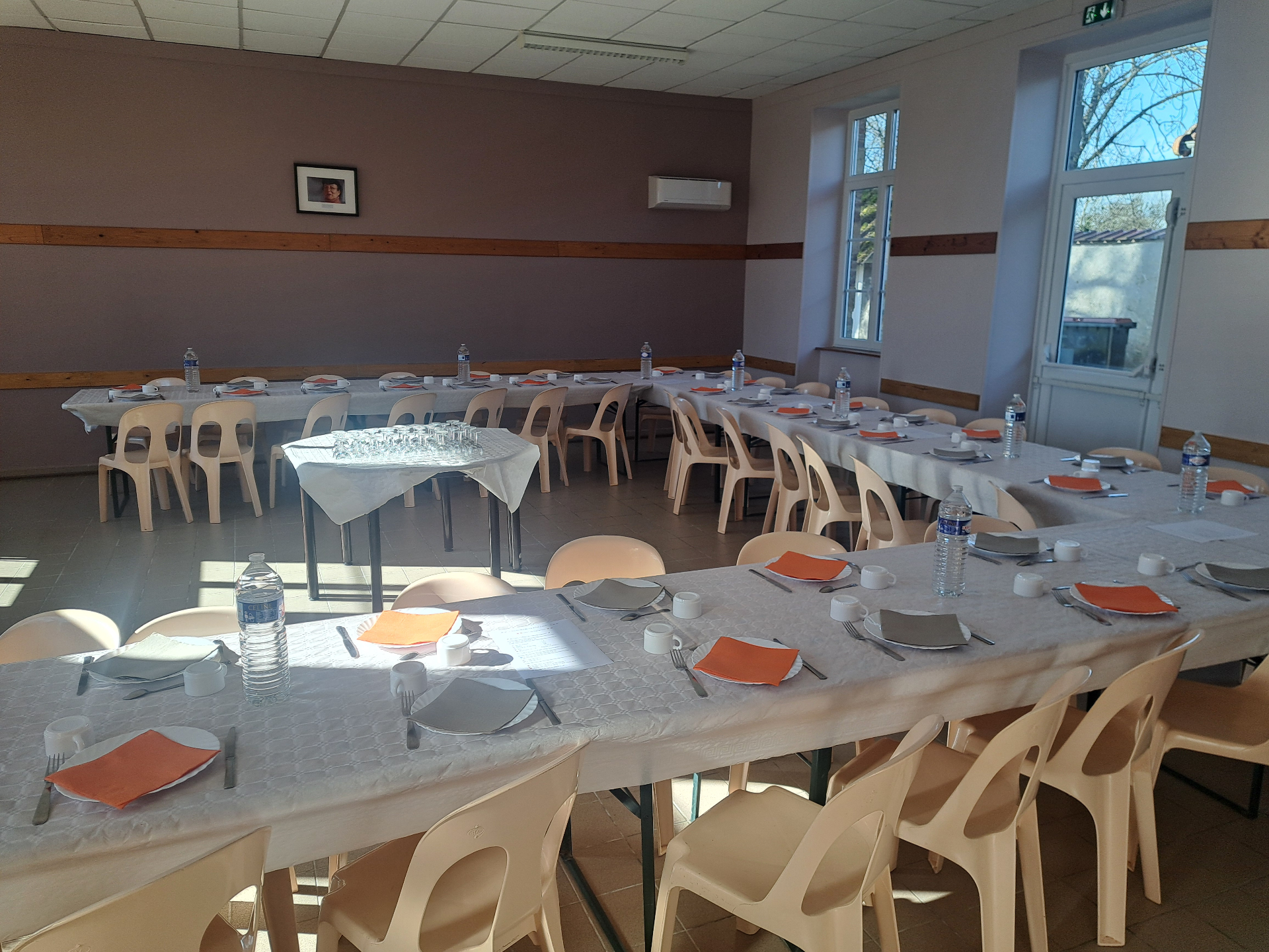 preparation de la salle