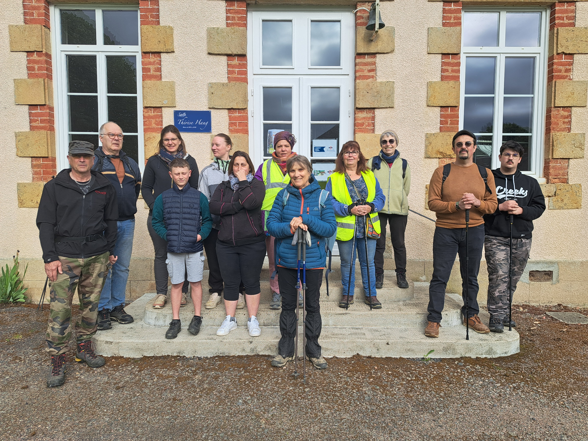 départ marche de la salle des fêtes