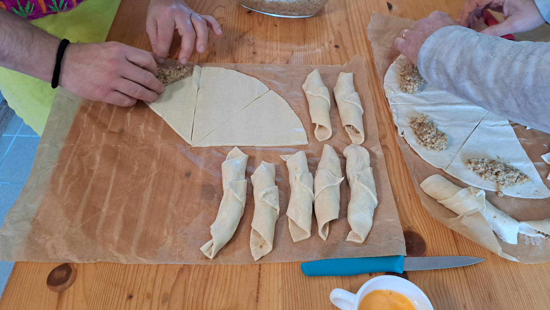 préparation du dessert